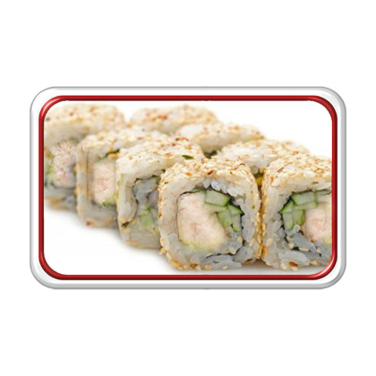 Ролл «Калифорния с кунжутом»