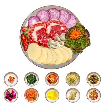 Барбекю из мраморной говядины