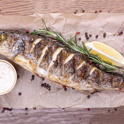 Сибас на гриле