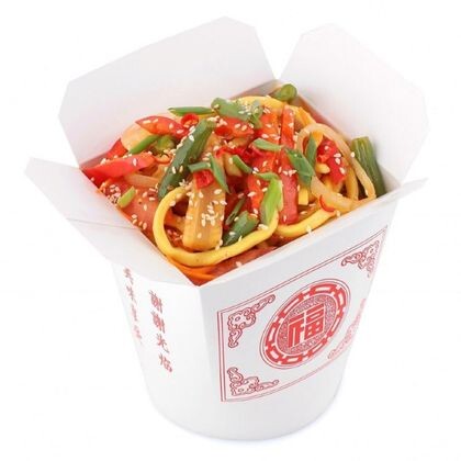 Вок с сёмгой