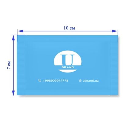 Влажные салфетки с нанесением логотипа