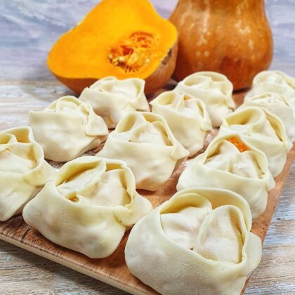 Манты с ТЫКВА+ФАРШ ГОВ 15 шт