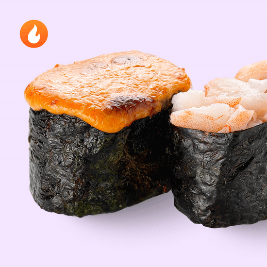 Креветка гункан запечённый