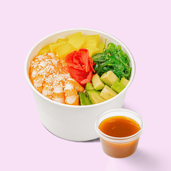 Поке с креветкой + 1 соус