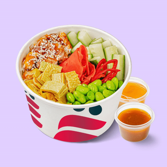 Поке с угрём + 2 соуса