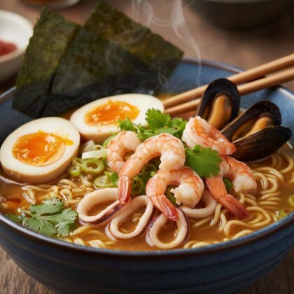 Рамен с морепродуктами